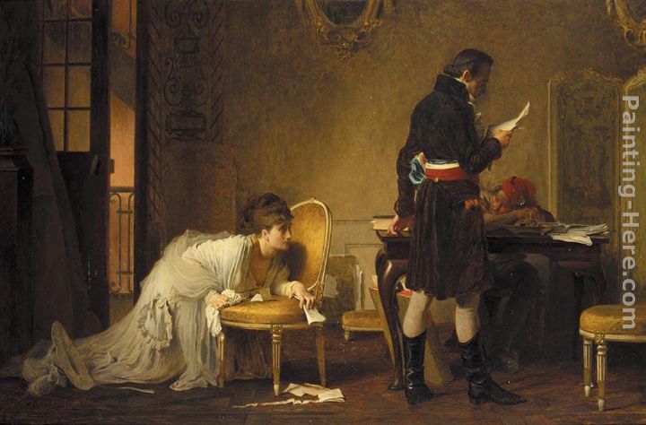 An Appeal for Mercy, 1793 painting - Marcus Stone An Appeal for Mercy, 1793 art painting